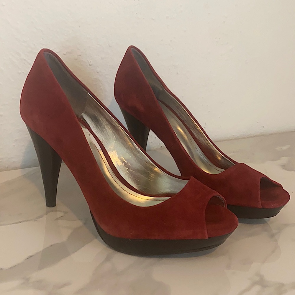 Red Suede Shoes Style & Co.